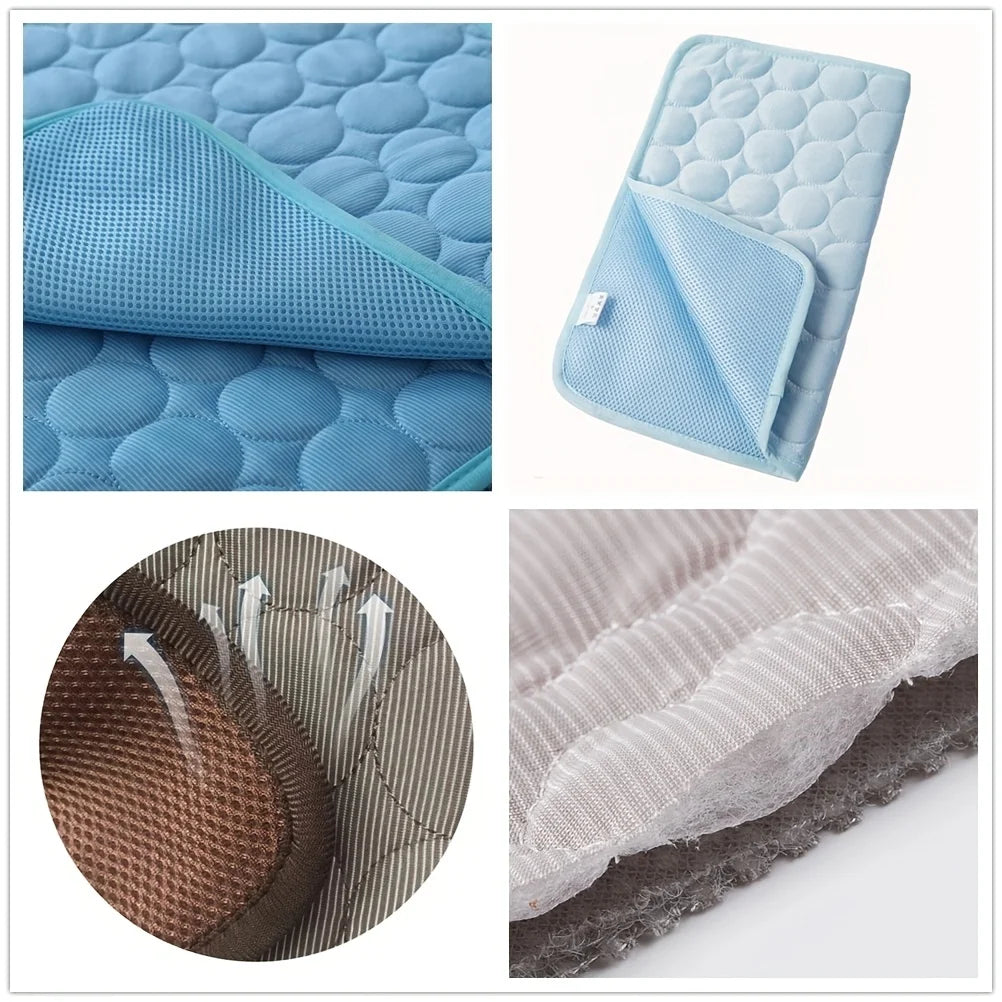 Esterilla Refrescante de Gel para Perros y Gatos — Manta Fría de Verano para Interior y Exterior