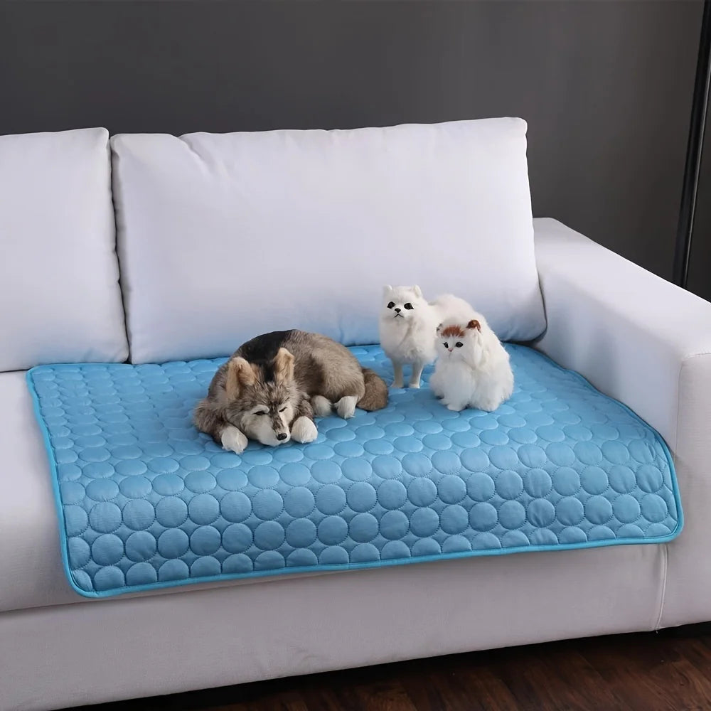 Esterilla Refrescante de Gel para Perros y Gatos — Manta Fría de Verano para Interior y Exterior
