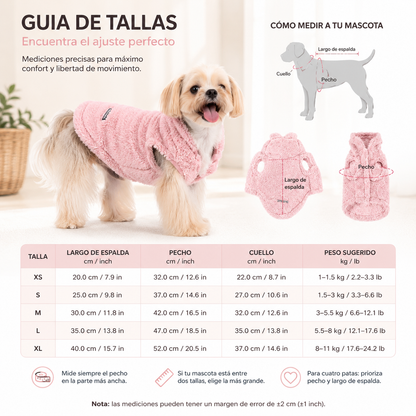 Abrigo Polar con Capucha para Gatos y Perros Pequeños — Felpa Térmica Ultrasuave | 3 Colores y 4 Tallas