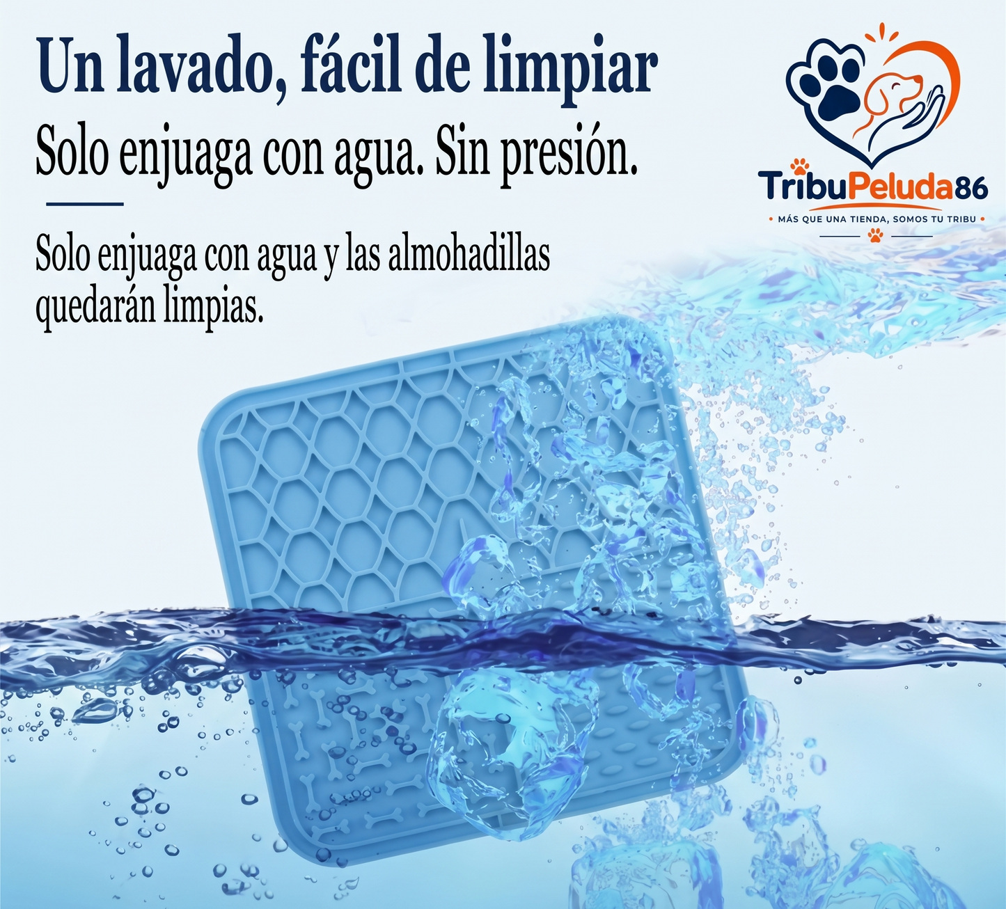 Alfombrilla Lick Mat de Silicona para Perros y Gatos — Comedero Lento, Baño sin Estrés y Entrenamiento