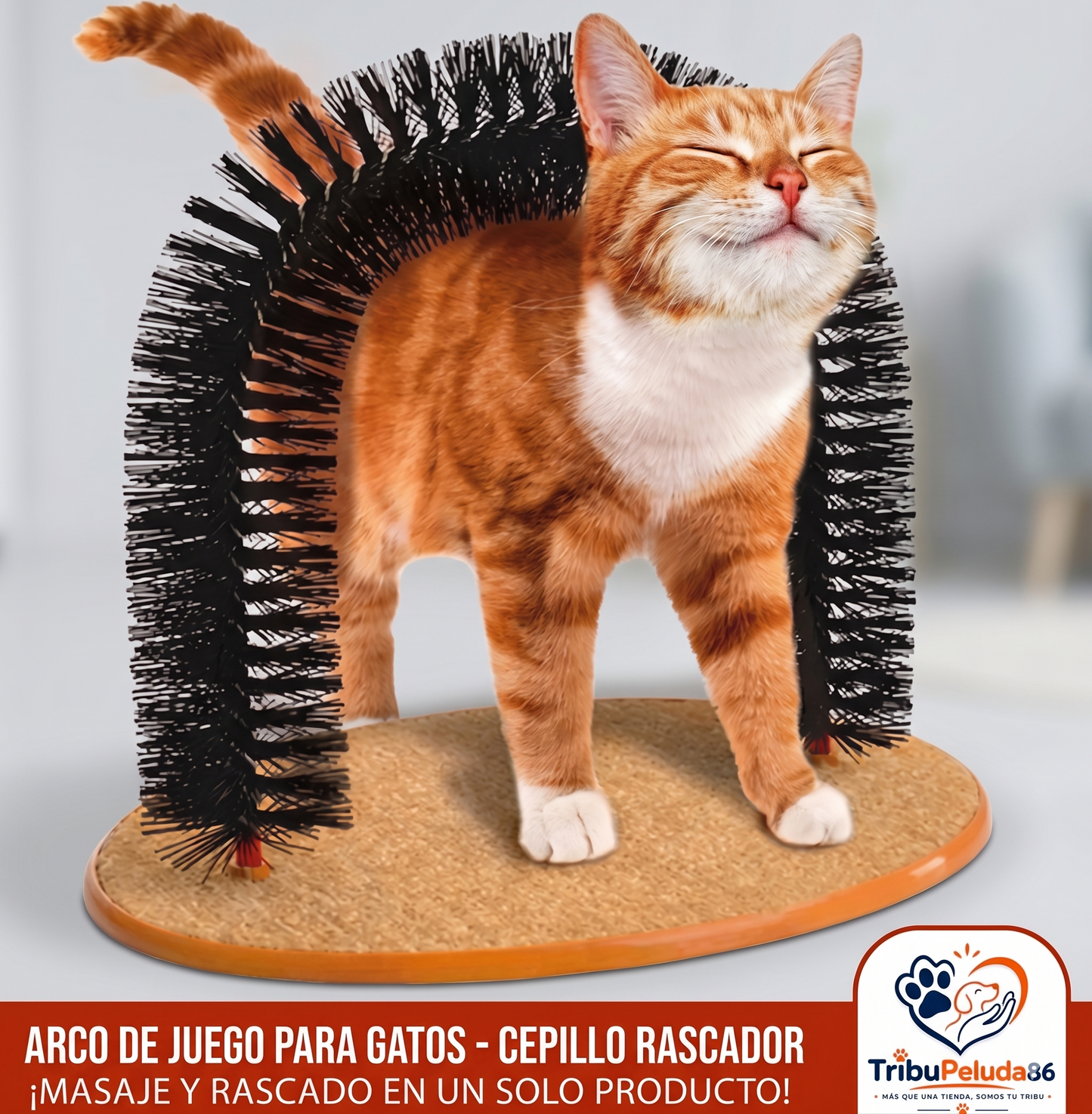 Arco Masaje Inteligente para Gatos - Cuidado y Bienestar en 1 Producto