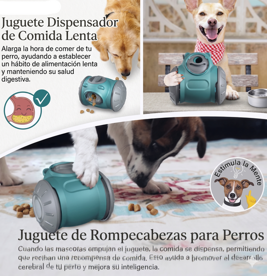 Comedero Interactivo Antivoracidad para Perros y Gatos — Estimulación Mental