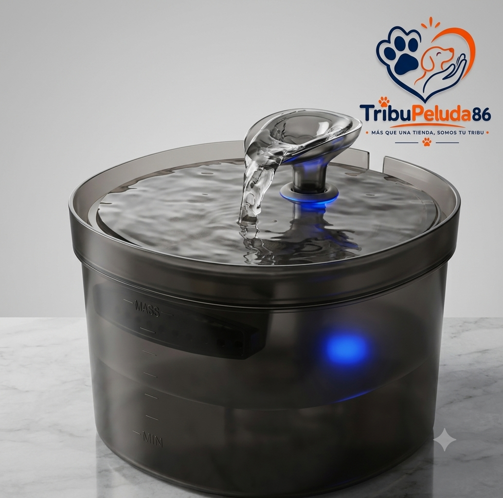 Fuente de Agua para Gatos - Silenciosa, Hidratación Automática