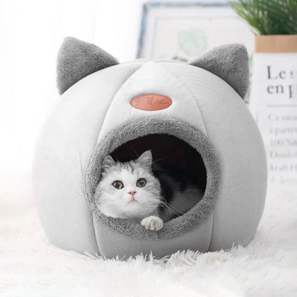 Cama Cueva para Gatos — Nido Cerrado Ultrassuave, Cálido y Antiestrés | Tallas S a XL