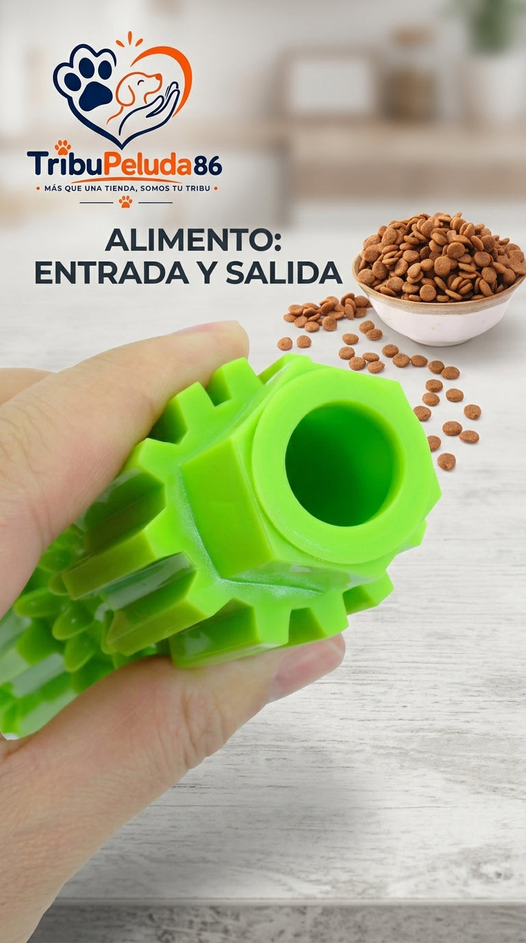 Juguete Mordedor Indestructible para Perros 🐶 Dispensador de Premios