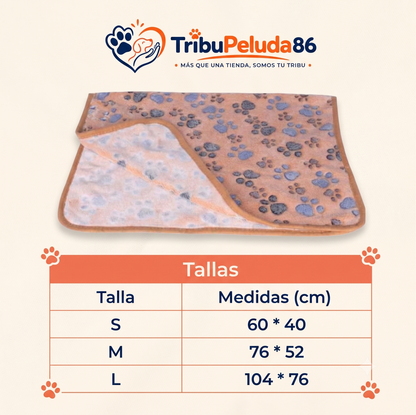 Manta Suave de Felpa para Perros y Gatos — Cálida, Lavable a Máquina | Varios Colores y Tallas