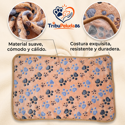 Manta Suave de Felpa para Perros y Gatos — Cálida, Lavable a Máquina | Varios Colores y Tallas