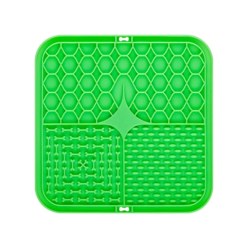 Alfombrilla Lick Mat de Silicona para Perros y Gatos — Comedero Lento, Baño sin Estrés y Entrenamiento