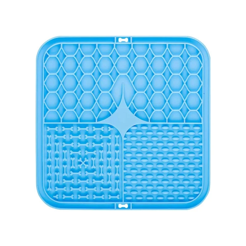 Alfombrilla Lick Mat de Silicona para Perros y Gatos — Comedero Lento, Baño sin Estrés y Entrenamiento