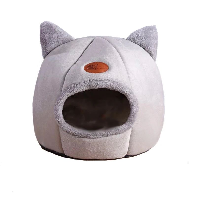 Cama Cueva para Gatos — Nido Cerrado Ultrassuave, Cálido y Antiestrés | Tallas S a XL