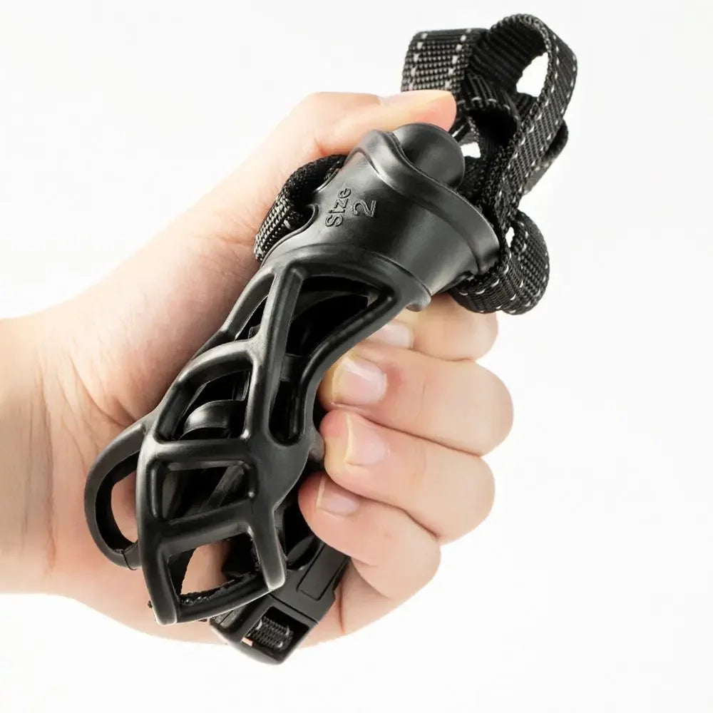 Bozal para Perros Ajustable Anti-Mordidas - Respirable Entrenamiento Canino