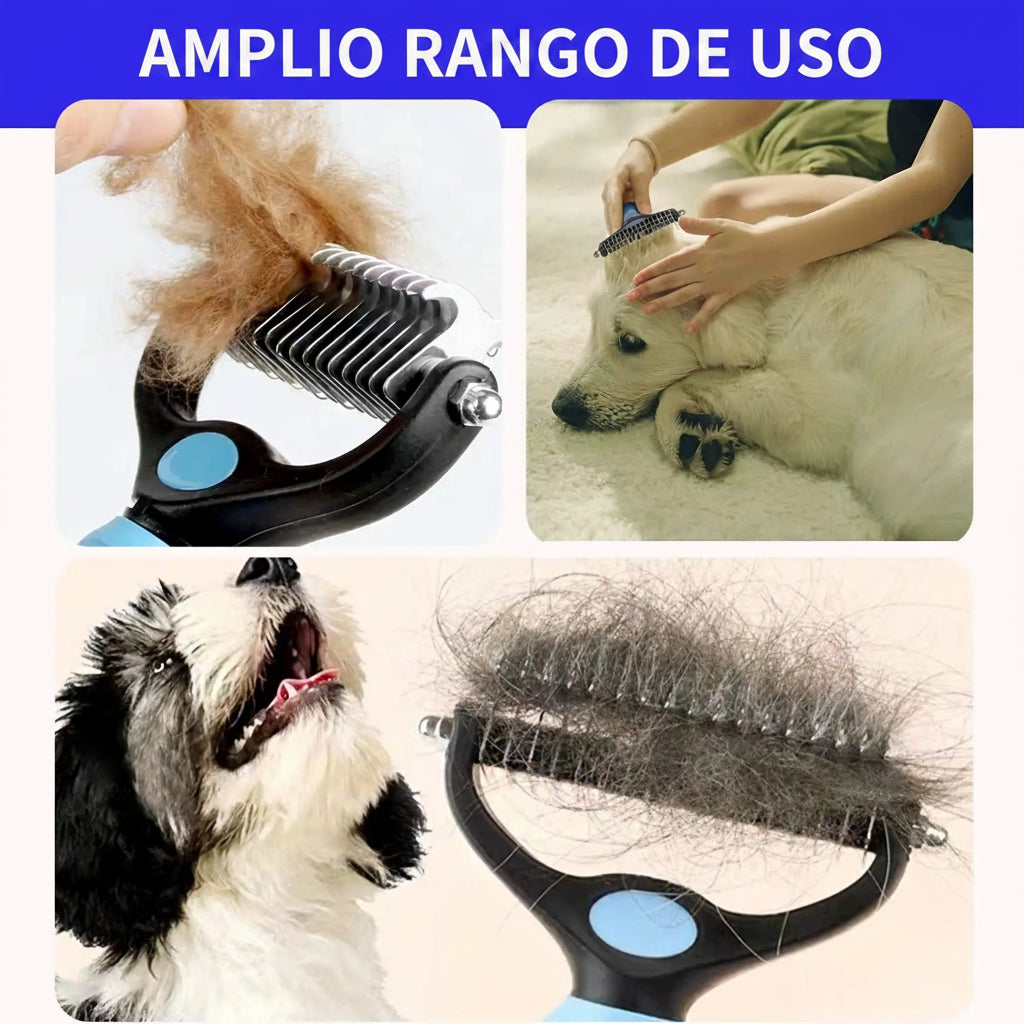 Cepillo Deshedding Profesional para Perros y Gatos