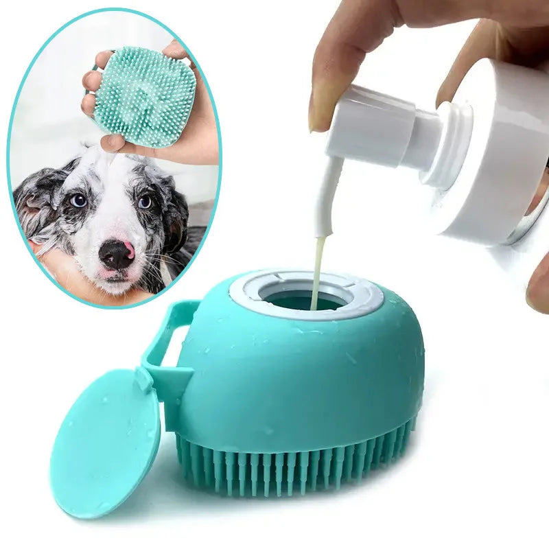 Guantes de Baño y Masaje para Perros y Gatos - Silicona Suave