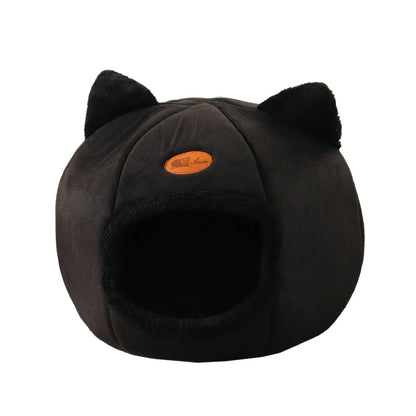 Cama Cueva para Gatos — Nido Cerrado Ultrassuave, Cálido y Antiestrés | Tallas S a XL