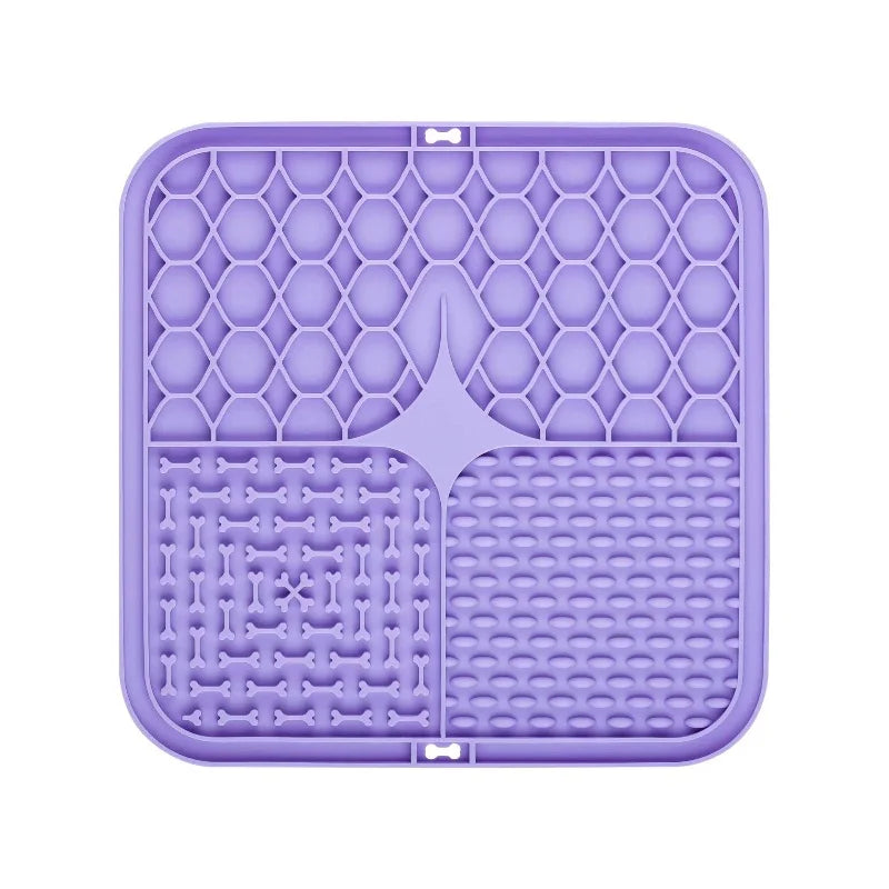Alfombrilla Lick Mat de Silicona para Perros y Gatos — Comedero Lento, Baño sin Estrés y Entrenamiento