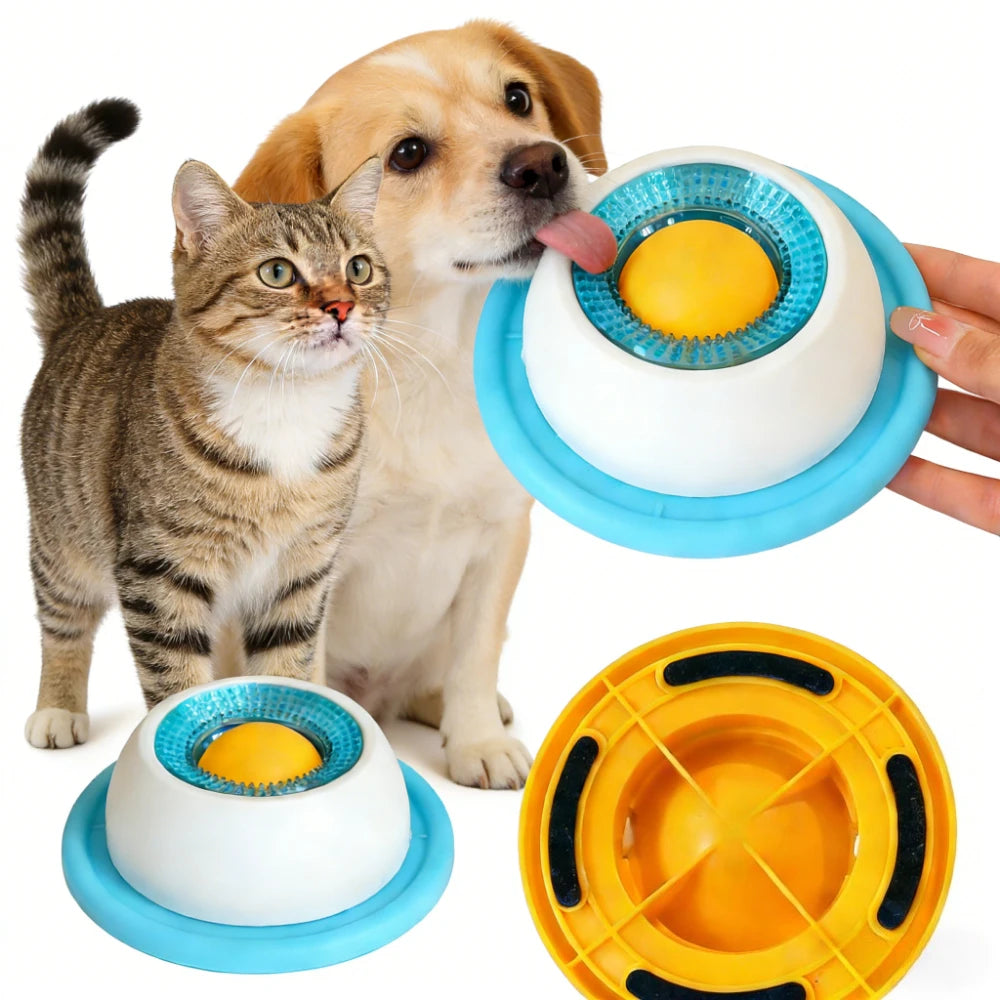Tapete para Lamer y Comedero Lento 2 en 1 para Perros y Gatos — Estimulación Mental y Cuidado Dental