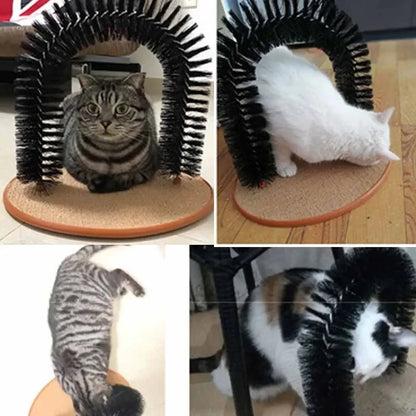 Arco masaje con hierba gatera incluida — atrae al gato desde el primer uso