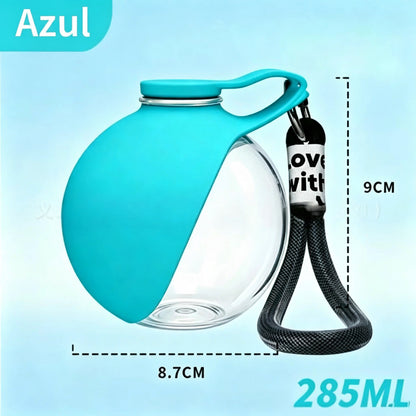 Botella de Agua Portátil 2 en 1 para Perros – Bebedero Plegable de Acero Inoxidable para Paseos y Viajes