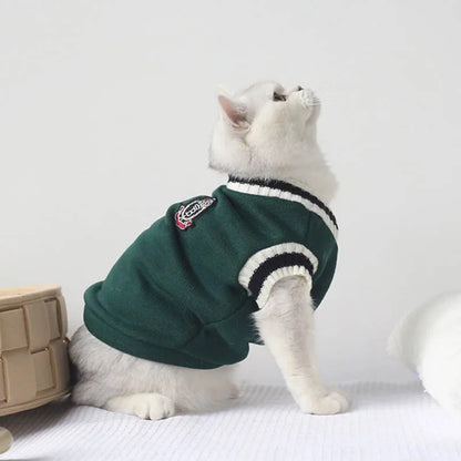 Jersey de Punto para Gatos y Perros Pequeños — Suéter de Invierno Cálido y Elástico | 8 Colores