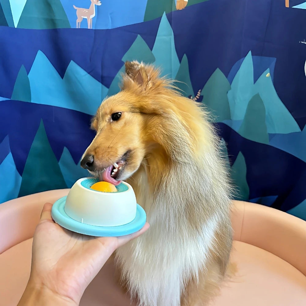 Tapete para Lamer y Comedero Lento 2 en 1 para Perros y Gatos — Estimulación Mental y Cuidado Dental