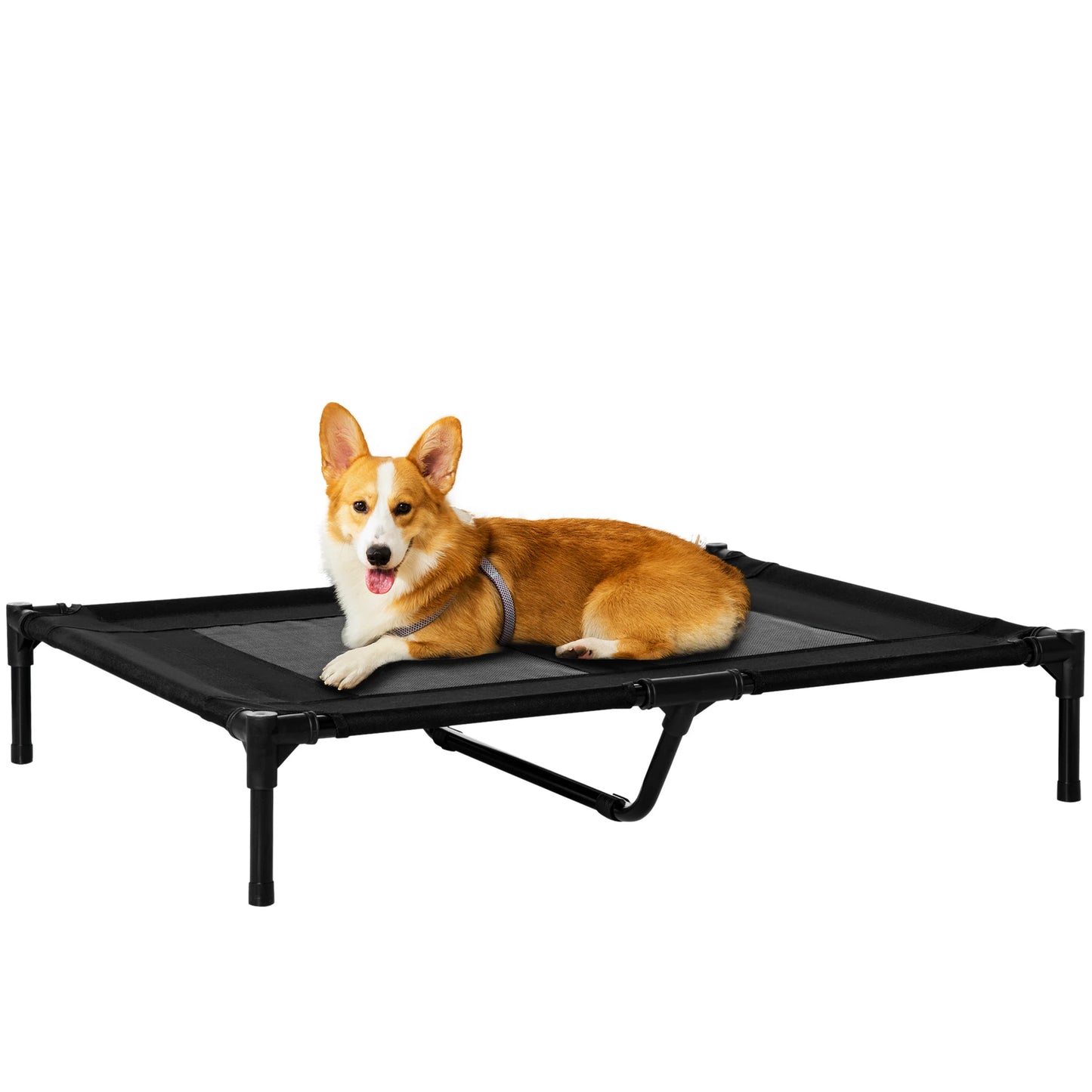 Cama Elevada para Perros Interior y Exterior — Transpirable, Estructura Metálica | PawHut