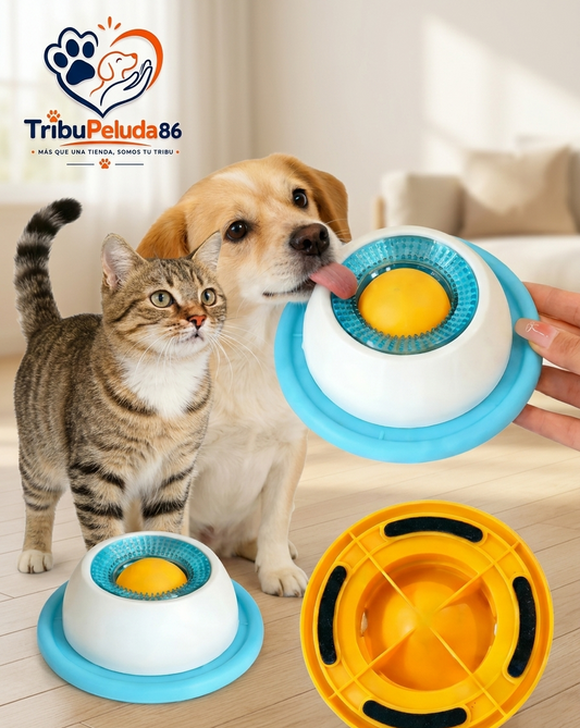 Tapete para Lamer y Comedero Lento 2 en 1 para Perros y Gatos — Estimulación Mental y Cuidado Dental