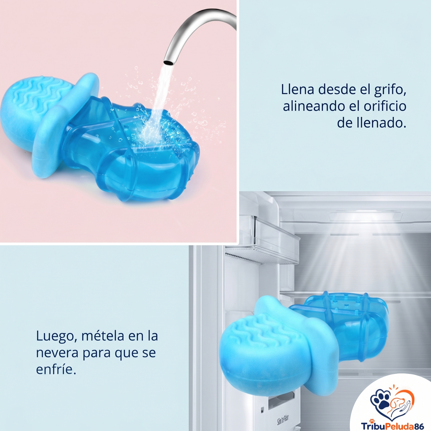 Juguete Refrescante Popsicle - Masticable Congelable para Perros y Gatos