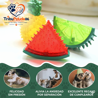 Juguete Mordedor Refrescante para Perros — Alivio Dental para Cachorros en Verano