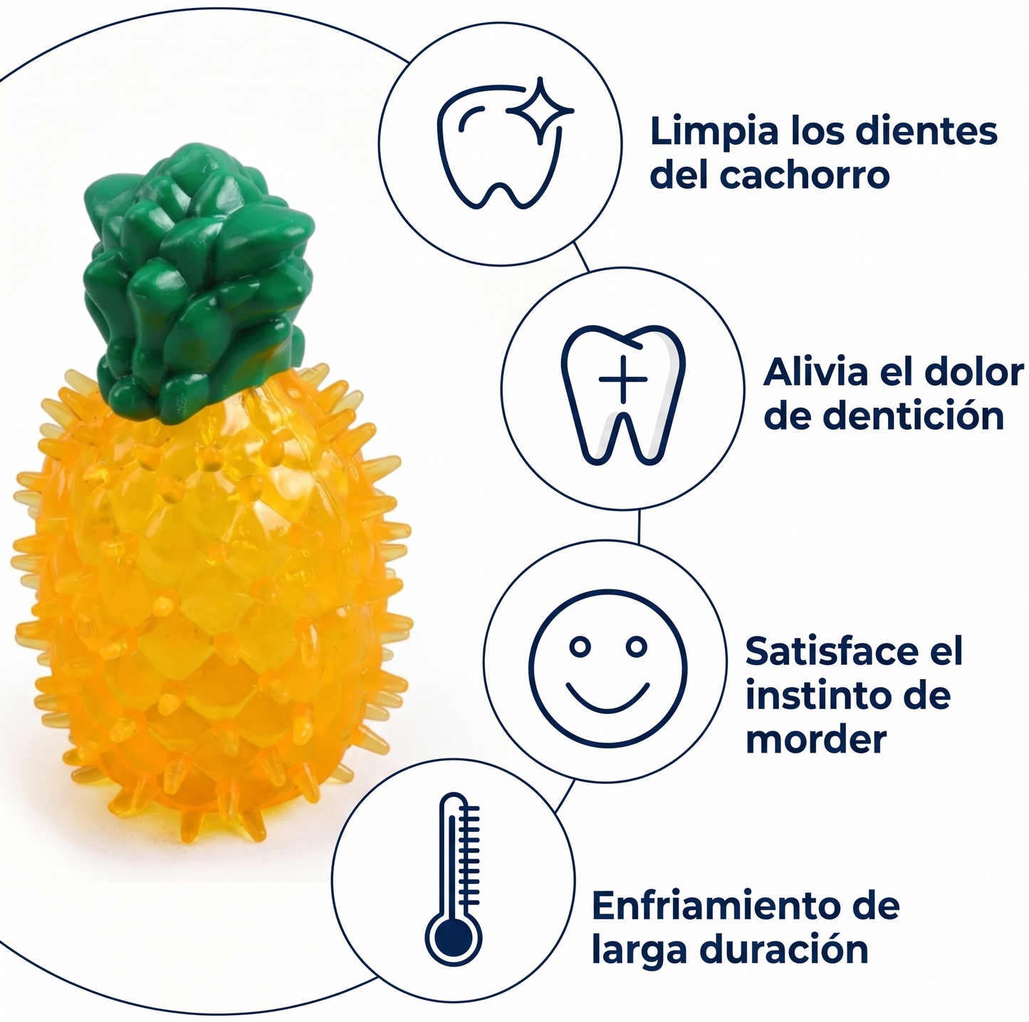 Juguete Mordedor Refrescante para Perros — Alivio Dental para Cachorros en Verano