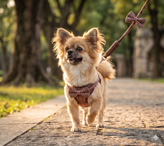 Arnés con Correa para Perros — Sin Tirones, Cómodo y Seguro para Paseos Diarios